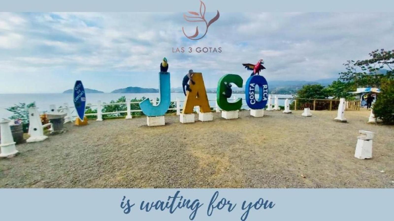 Apartamento De Lujo Las 3 Gotas Jaco, Frente Al Mar Con Vista A La Playa Kültér fotó